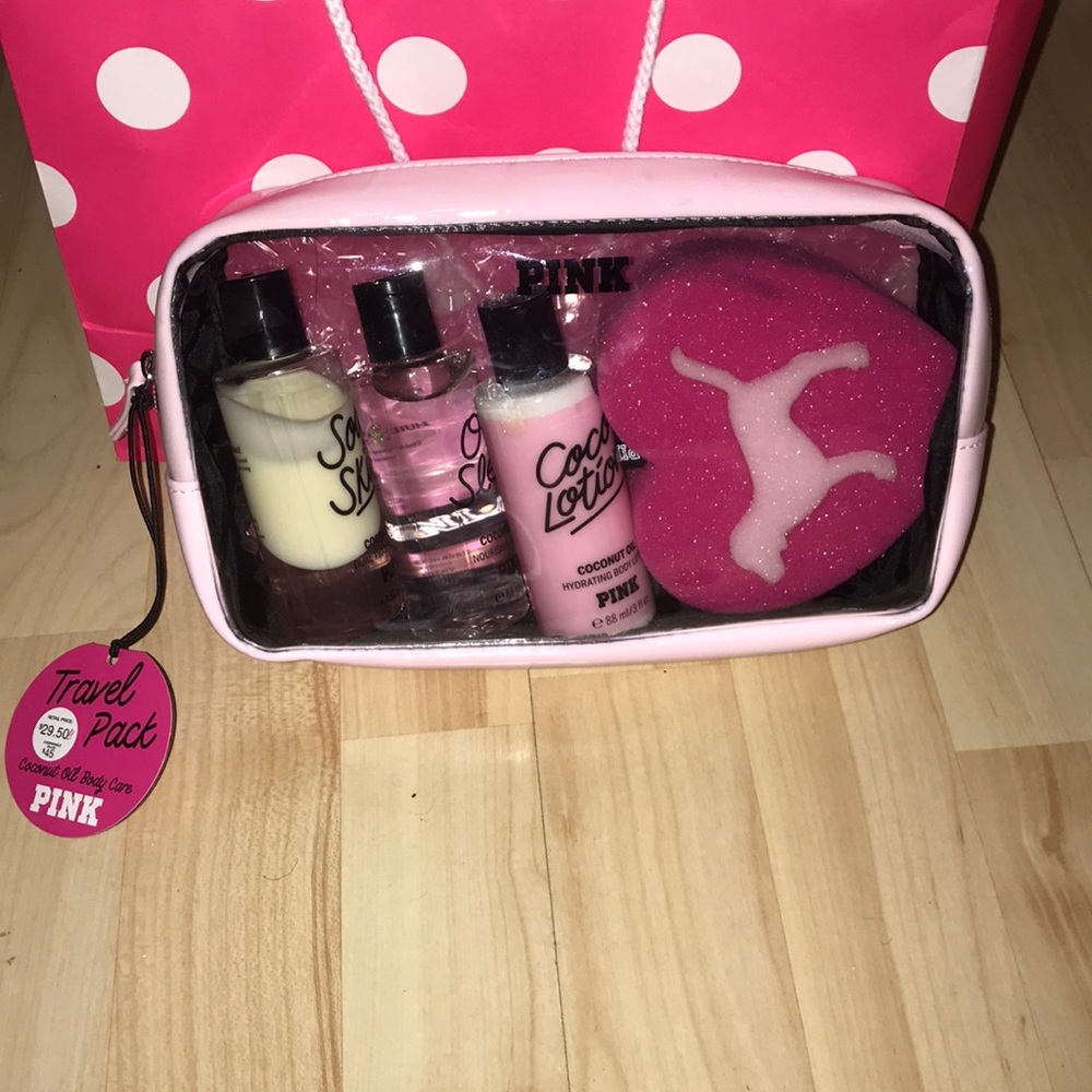 Pink travel pack
